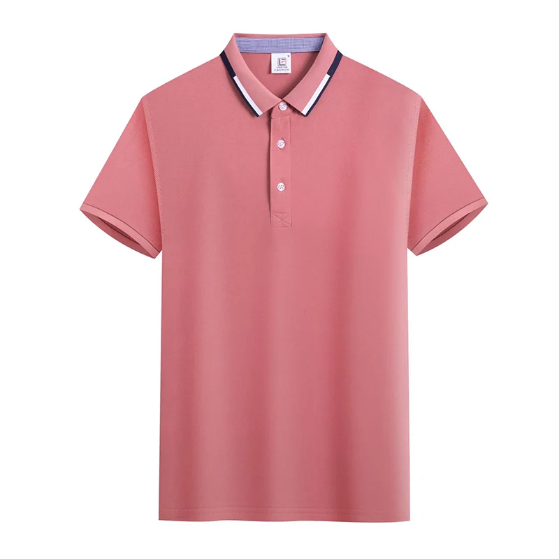 Ice Sericum Figuredstripe Collum Polo Shirt